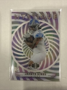 2023 Panini Illusions #12 JAHMYR GIBBS Mystique Rainbow Rookie RC  LIONS