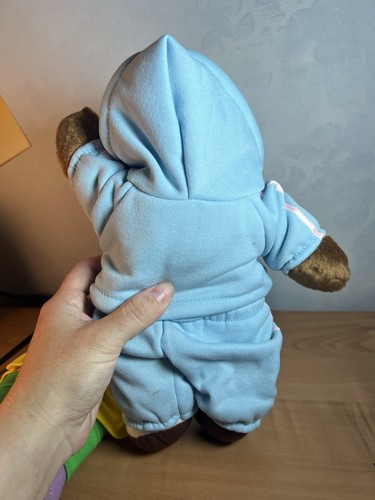 Zwei Teddybären Vintage 80er Jahre Training Aerobic Kleidung 11 Zoll - Bild 12 von 13