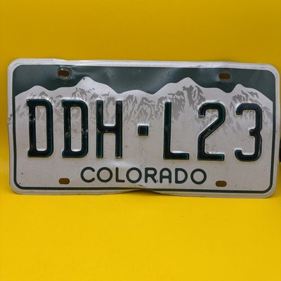 Colorado License Plate Green Mountains DDH-L23