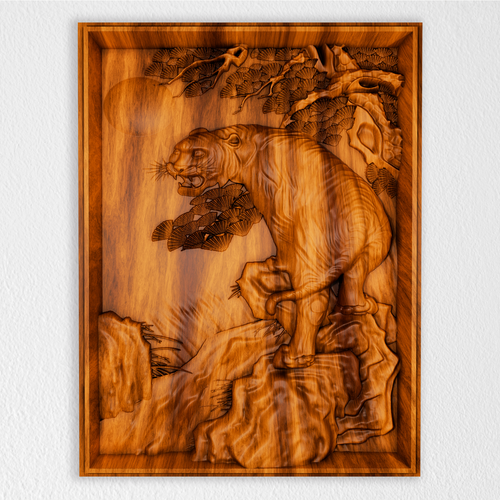Luxury Hand Carved Teak Wood Wall Panel – Animal Art Collection - Bild 78 von 86