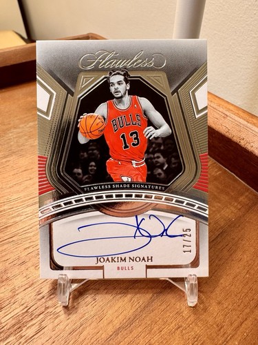 2023-24 Panini FLAWLESS JOAKIM NOAH SHADOW SIGNATURES ON CARD AUTO #/25 RARE 🔥