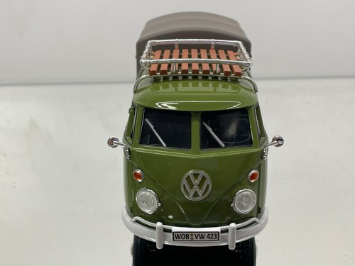MOTORMAX VW T1 TYPE 2 DELIVERY PICK UP KUNDENDIENST -GREEN 1:24- GOOD - Picture 2 of 7