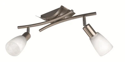 Energiespar Deckenspot Atria 2flg. Deckenlampe Spotleiste 2x 12W E14 EEK A 36cm - Bild 1 von 2