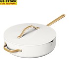 5.5qt Nonstick Ceramic Sauté Pan W/ Strainer Lid Oven Safe Induction Cookware US