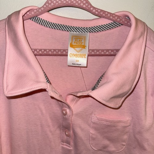 Gymboree Polo Uniform Dress 10 Pink Short Sleeve New W/ Tags - Picture 2 of 5