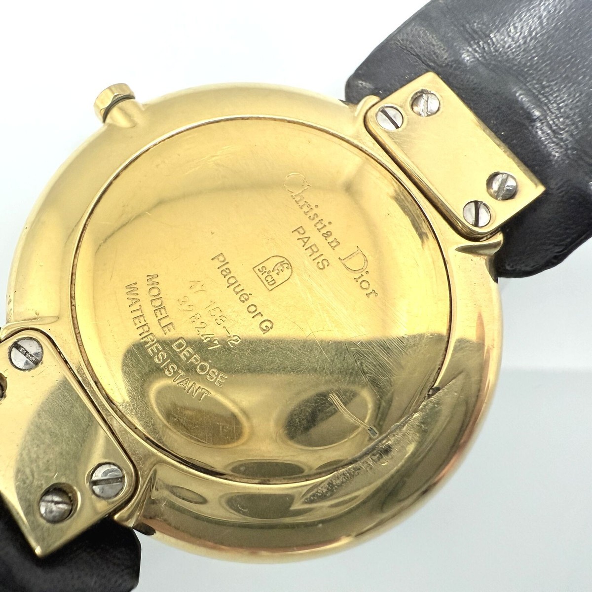 Christian Dior バギラ　ブラックムーン　腕時計　47 153-2 Christian Dior Watch 7p Diamond Bagira Black Moon 47 153-2
