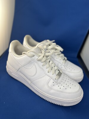 Nike Air FORCE 1 White Low-Top Leather Sneakers Size 9 NIKE Air Force 1  main image 4