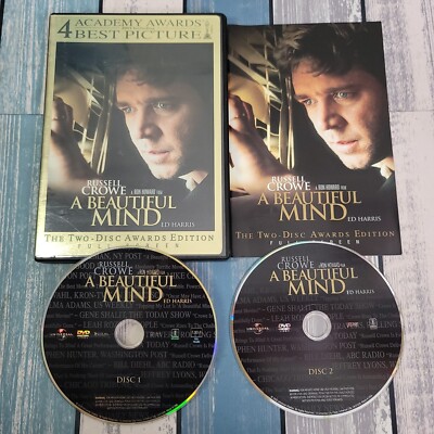 A Beautiful Mind (DVD, 2002, 2-Disc Set, Limited Edition Packaging Full Frame)