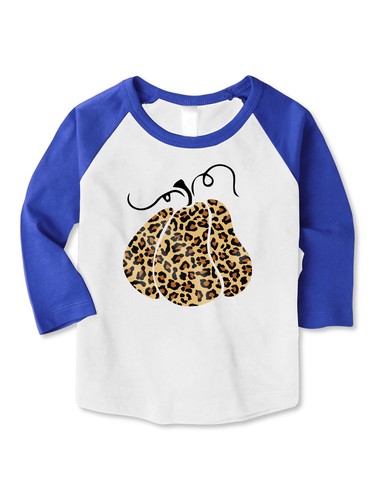 Camisetas raglán manga 3/4 con estampado de leopardo de calabaza con gráfico de Halloween para niños - Imagen 12 de 13