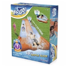 H2OGO! 18' Triple Lane Water Slide with Ramp - Bestway