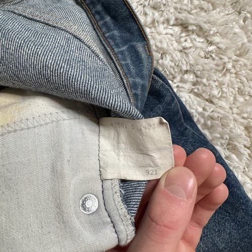 Vintage Levis 542 Jeans Mens 34x32 Fits 32x26 Denim Faded Honeycomb Flare 70s - Picture 7 of 16