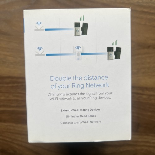 Ring Chime Pro Wi-Fi Extender For Your Ring Devices. New In Box - Picture 2 of 5