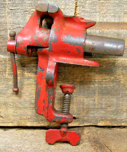 Tornillo de banco vintage H&B mini joyeros con pat. de yunque  16 de junio de 1885 - Imagen 1 de 14