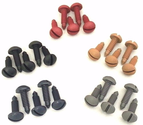 1982-1992 TRANS AM CAMARO PLASTIC INTERIOR TRIM SCREWS - CARGO AREA - DARK BLUE - Bild 2 von 2