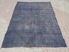 Vintage Blue kilim rug, runner rug, Handmade rug, rugs for kitchen, aztec