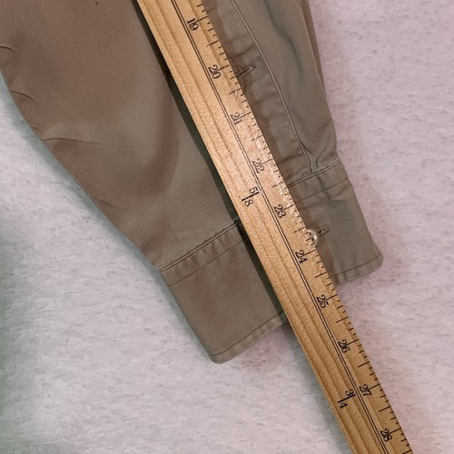 Ralph Lauren Blake Shirt Mens L Beige Tab Button Down Long Sleeve - Picture 14 of 15