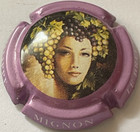 Capsule de Champagne MIGNON Philippe (19b. ctr mauve métallisé écriture blanche)