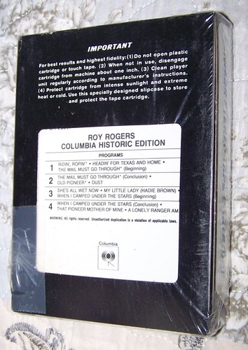 Roy Rogers Historic Edition  8 Track Stereo Tape  (Columbia Records)  NEW SEALED - Picture 3 of 3