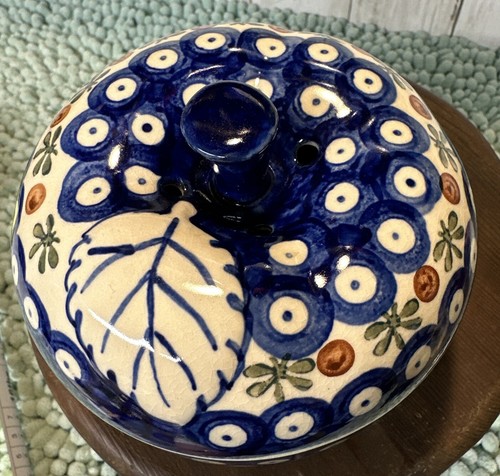 Polish Pottery Lidded Apple Baker! Absolutely beautiful a must have. - Foto 5 di 14