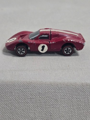 Ford MK IV 1968 Hot Wheels Redline esmalte rojo original de colección de Estados Unidos - Imagen 2 de 11