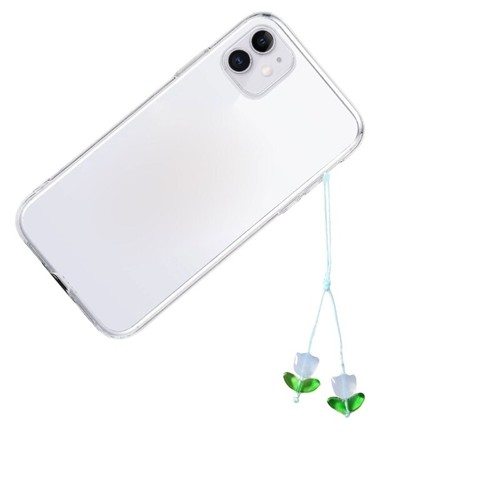 Adjustable Phone Cord Tulips Phone Lanyard Florals Keychain Pendant Accessories - Zdjęcie 2 z 8
