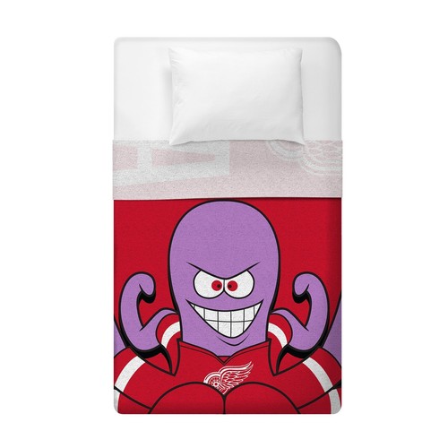 Sleep Squad Detroit Red Wings Rally Al 60” x 80” Raschel Plush Blanket - Picture 3 of 5