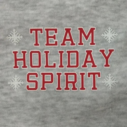 NEW! Gray "Team Holiday Spirit" Dog / Cat Pajamas Sweatshirt - Wondershop - Picture 3 of 10