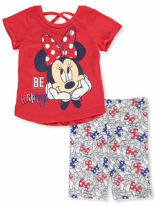 Disney-Minnie-Mouse-2-Piece-Bike-Shorts-Set-Outfit