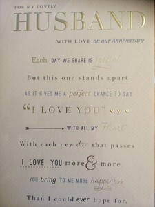 husband anniversary card nice words ebay words for anniversary cards