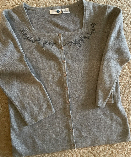 Vintage Paul Harris PHD grauer Pullover / Oberteil 100% Baumwolle Größe M - Bild 1 von 4