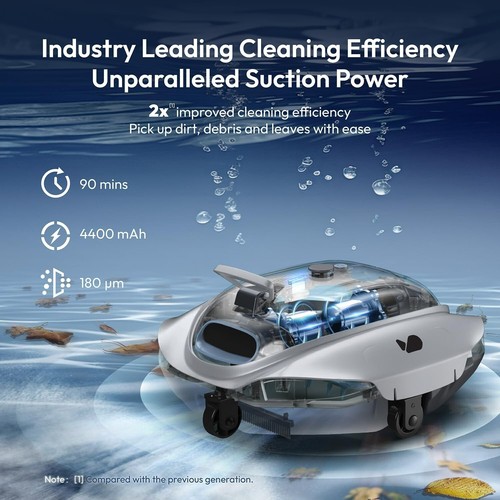 Bubot 300P Cordless Robotic Pool Cleaner Vacuum 850 Sq. Ft. NEW SEALED - Picture 5 of 5