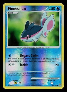 Pokemon Card - Finneon Mysterious Treasures Reverse Holo 83/123 Common