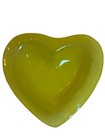 Annieglass Fused Yellow Heart Dish/Bowl Signed/Numbered/Valentine's Day/USA GUC