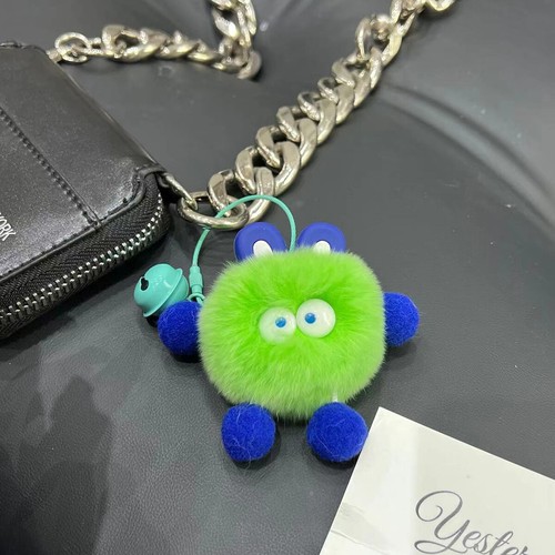 Adorable Llavero Piel de Conejo Real Llavero Niños Regalo Bolso Coche Teléfono Colgante - Imagen 5 de 13