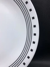 Corelle Vitrelle CITY BLOCK * CHOICE OF 1 PIECE * Black Squares & Lines 20-2122H