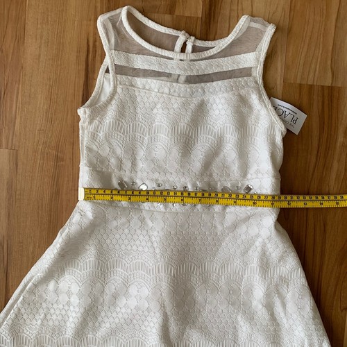 The Children’s Place Girl’s Size 5 White Lace Sleeveless A Line Dress New - Picture 3 of 13