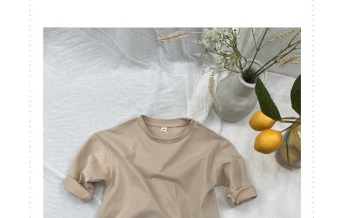 Ins Baby Boys Basic Tee Long Sleeve T-shirts Pure Cotton Baby Girl Tops Kids T-s - Picture 12 of 36