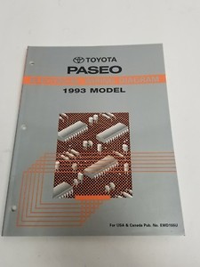 1993 TOYOTA PASEO ELECTRICAL WIRING DIAGRAM MANUAL USA ... 1993 toyota paseo stereo wiring diagram 