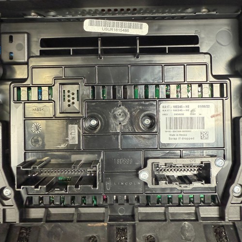 LINCOLN NAUTILUS Info/GPS/TV Screen front center dash mounted KA1T18B955SA 19 20 - Foto 11 di 16