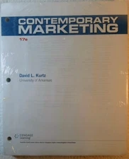 CONTEMPORARY MARKETING 17E - Boone/Kurtz (2015 Loose Leaf w/ Access Card)**NEW**
