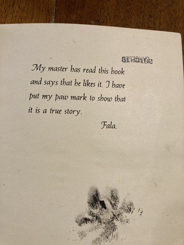 1942 "The True Story of Fala"--The President's Beloved Terrier, Library Copy, HC - Foto 7 di 10
