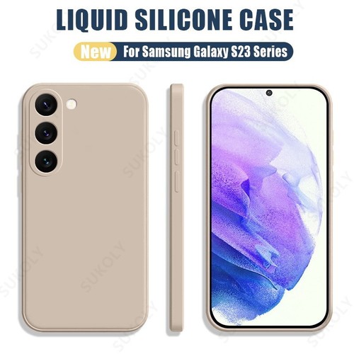 Custodia telefono silicone liquido per Samsung S25 Ultra S24 FE S23 S22 S21 cover morbida - Foto 27 di 28