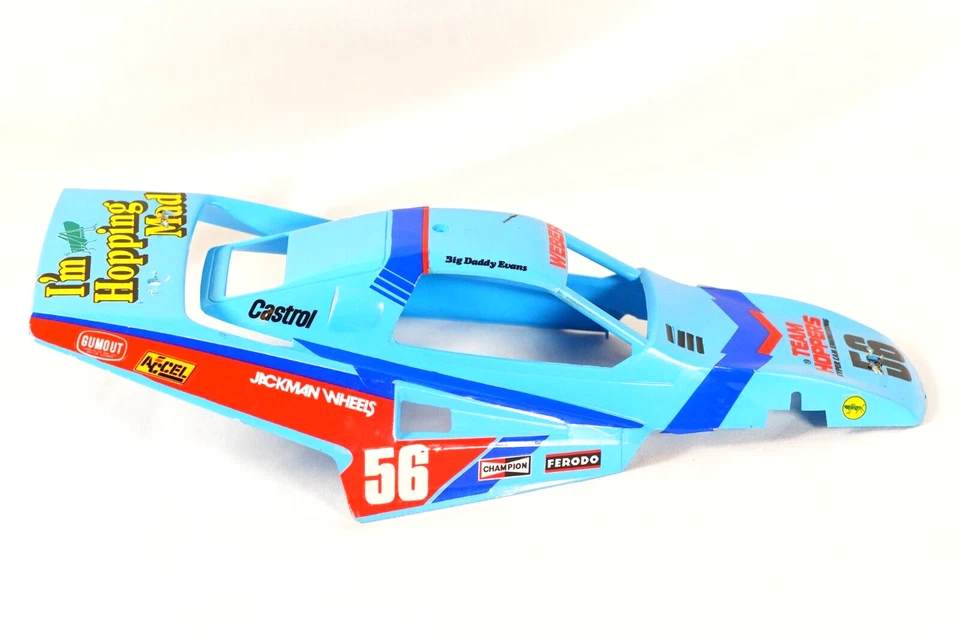 TAMIYA 1988 Rare Blue Molded RCC Grasshopper II Original Hard Body Buggy Shell - Image 4 of 4