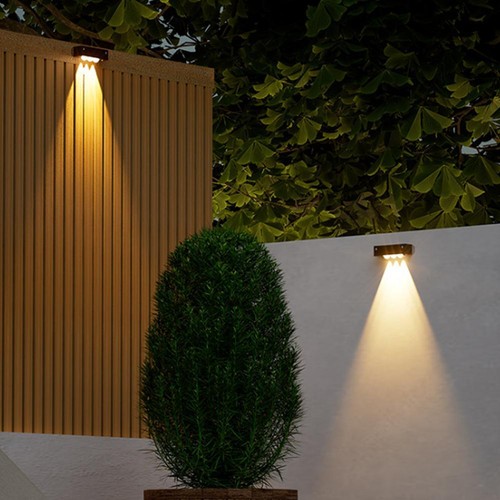 Solar Wall Lamp Outdoor Waterproof Solar Powered Light Home Garden N EW Lot R1 - Imagen 8 de 23