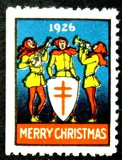 US, Generic Stock, 1926 Christmas Seal, WX38, Perf 12 1/2 3S, MNH