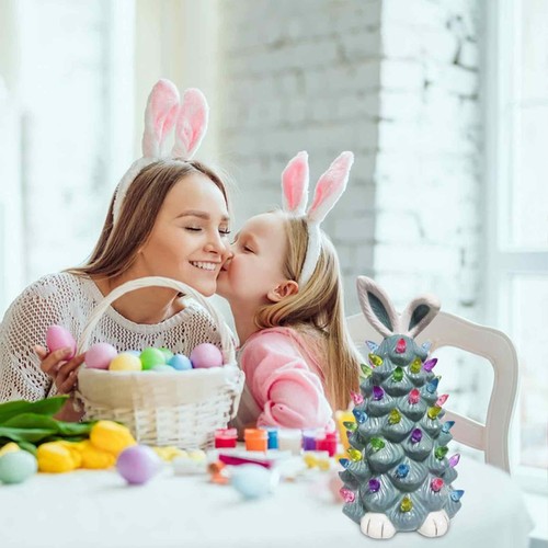 Tabletop Bunny Tree Decorations Cute Bunny Tree Easter Spring Home Bedroom Decor - Picture 9 of 15