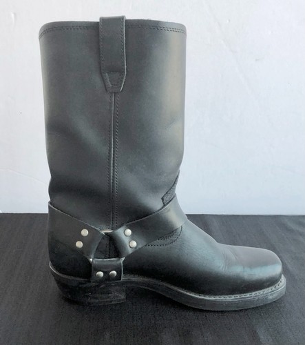 Dingo Mens Leather Harness Motorcycle Riding Boots DI19057 Size 9.5EW Square Toe - Picture 2 of 13