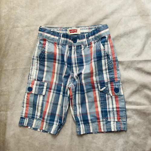 Levi's Plaid Cargo Shorts - Boys' Adjustable Waist