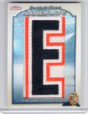 2022 President's Choice In The Crease Nameplate NP-1 Frederik Andersen 1/1