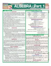 Teacher Special! 25 QuickStudy Math Guides - Algebra 1 or 2 - Class Sized Set